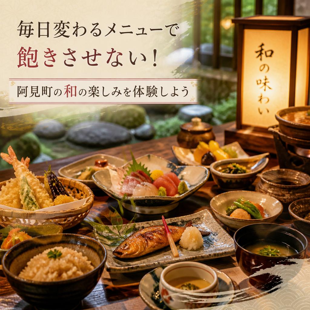 毎日変わるメニューで飽きさせない！阿見町の和の楽しみを体験しよう