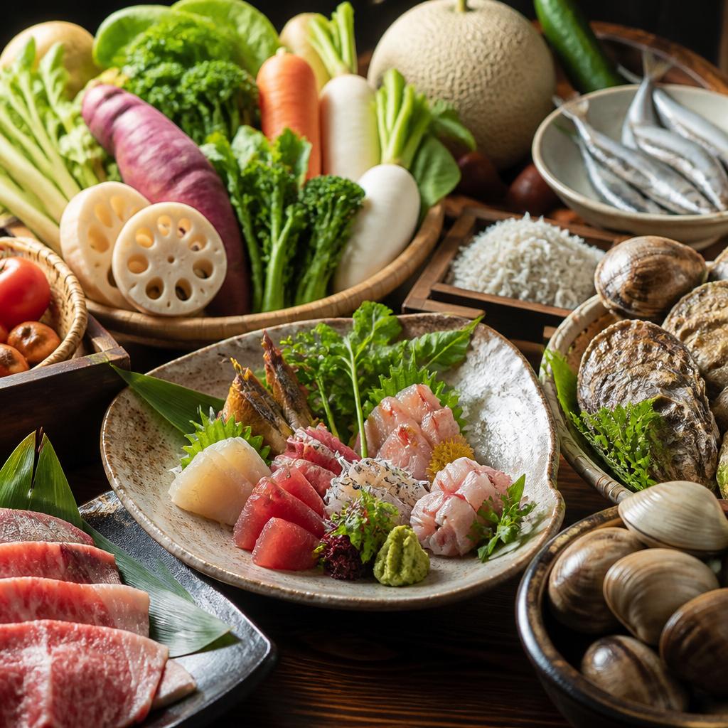 地元の食材を活かしたメニュー