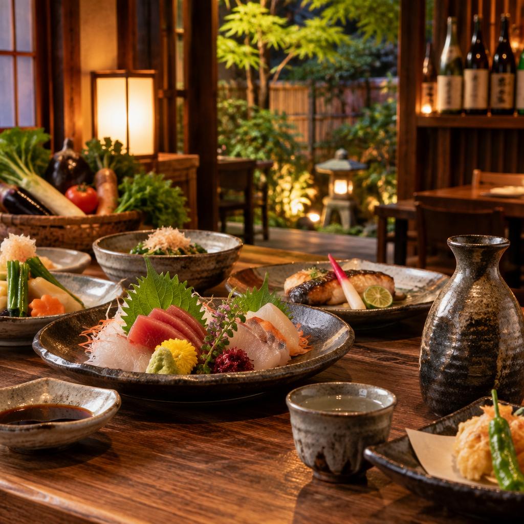 地元の恵みと銘酒が響き合う、阿見町のくつろぎ処。和み庵こばちで、新たな美味しさに出会いませんか。